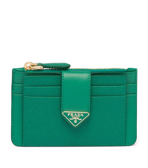 green prada card holder|prada card holder price.